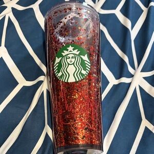 Starbucks Harry Potter Gryffindor Red/Gold Glitter Cup